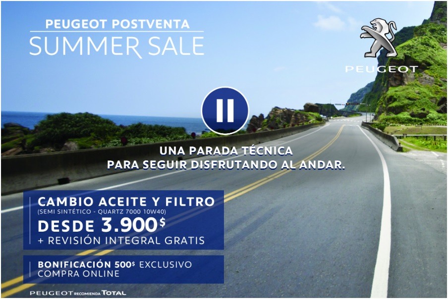 Peugeot Postventa, Summer Sale 2020